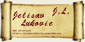 Jelisav Luković vizit kartica